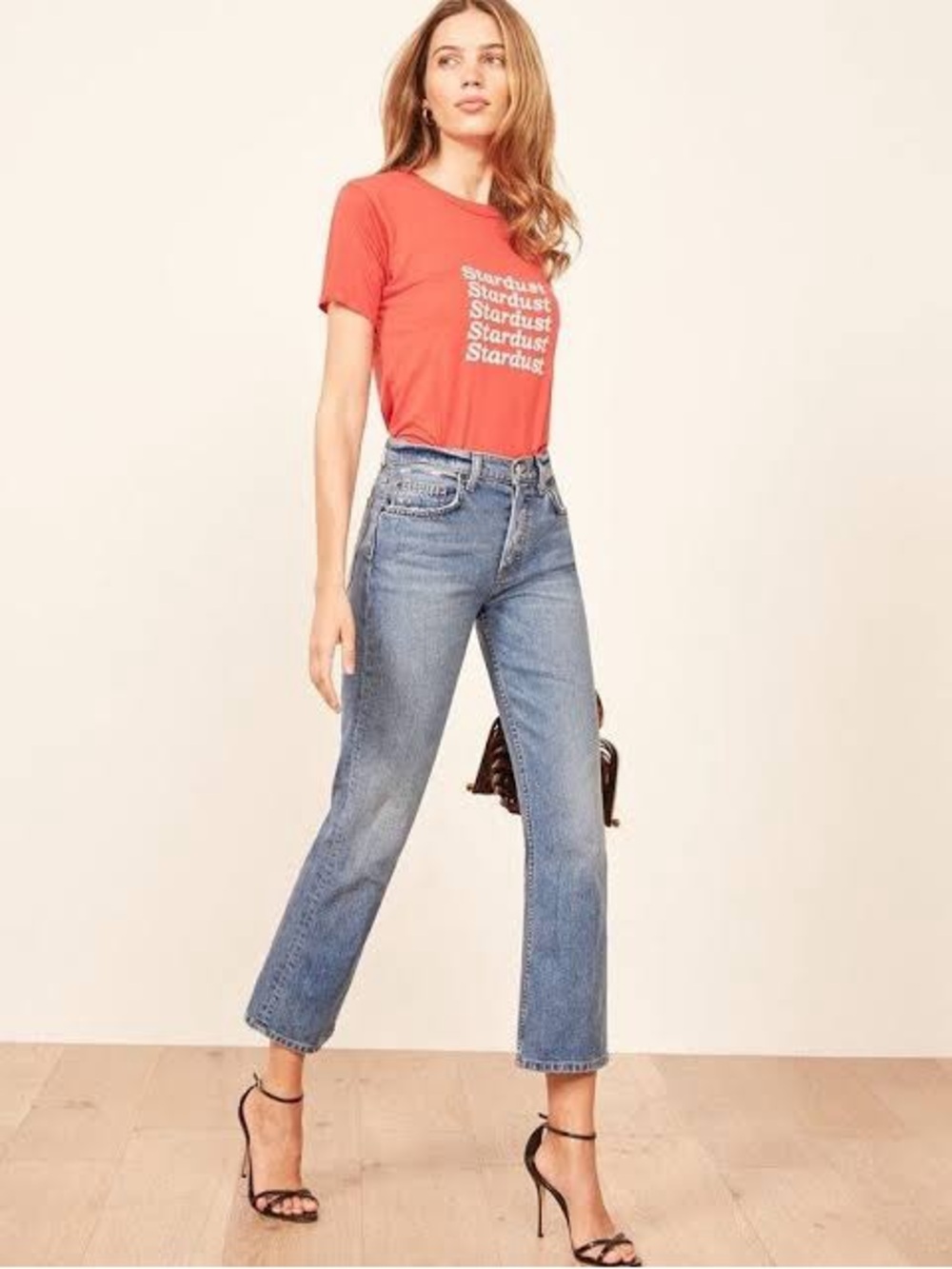 Reformation Jeans Jordi Kick Flare in Antigua Wash